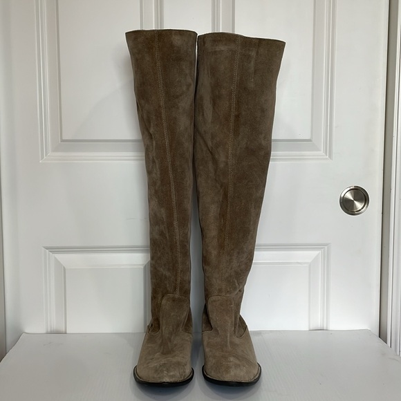Born Crown Taupe Suede Over the Knee Boot Size 10 Riding Boots Cady - Picture 4 of 15
